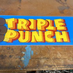 Triple Punch Arcade Video Game Marquee Sign 