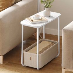 Side table With Storage Bin