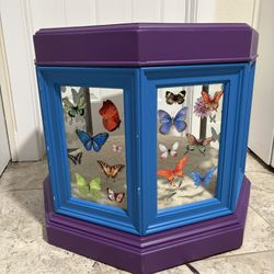 Custom Butterfly Cat Bed with Lighted Interior and Power Plug – Handcrafted Pet Furniture