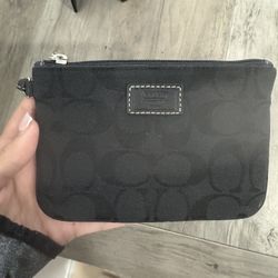 Vintage Black COACH wristlet 