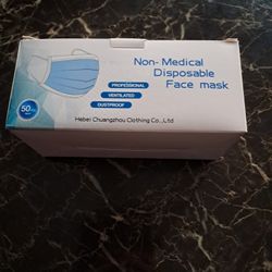 Disposable Face Masks $5 Each   Have  10 Boxes Available 