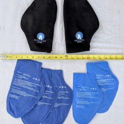  Therapy Gloves - Cold /Hot Hand Wrap - 6 Gel-packs • Helps Neuropathy, Arthritis, Injuries, Work Repetition , Chemo