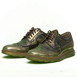 Cole Haan Original Grand Gold Leather Wintip Oxford Sneakers. Size 9.5
