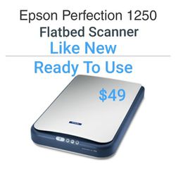 $49.00 Epson Perfection #1250 Flatbed Scanner>>