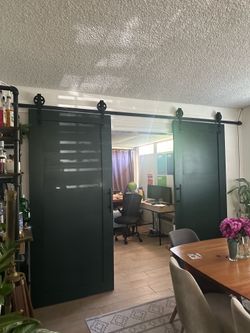 Barn doors- green
