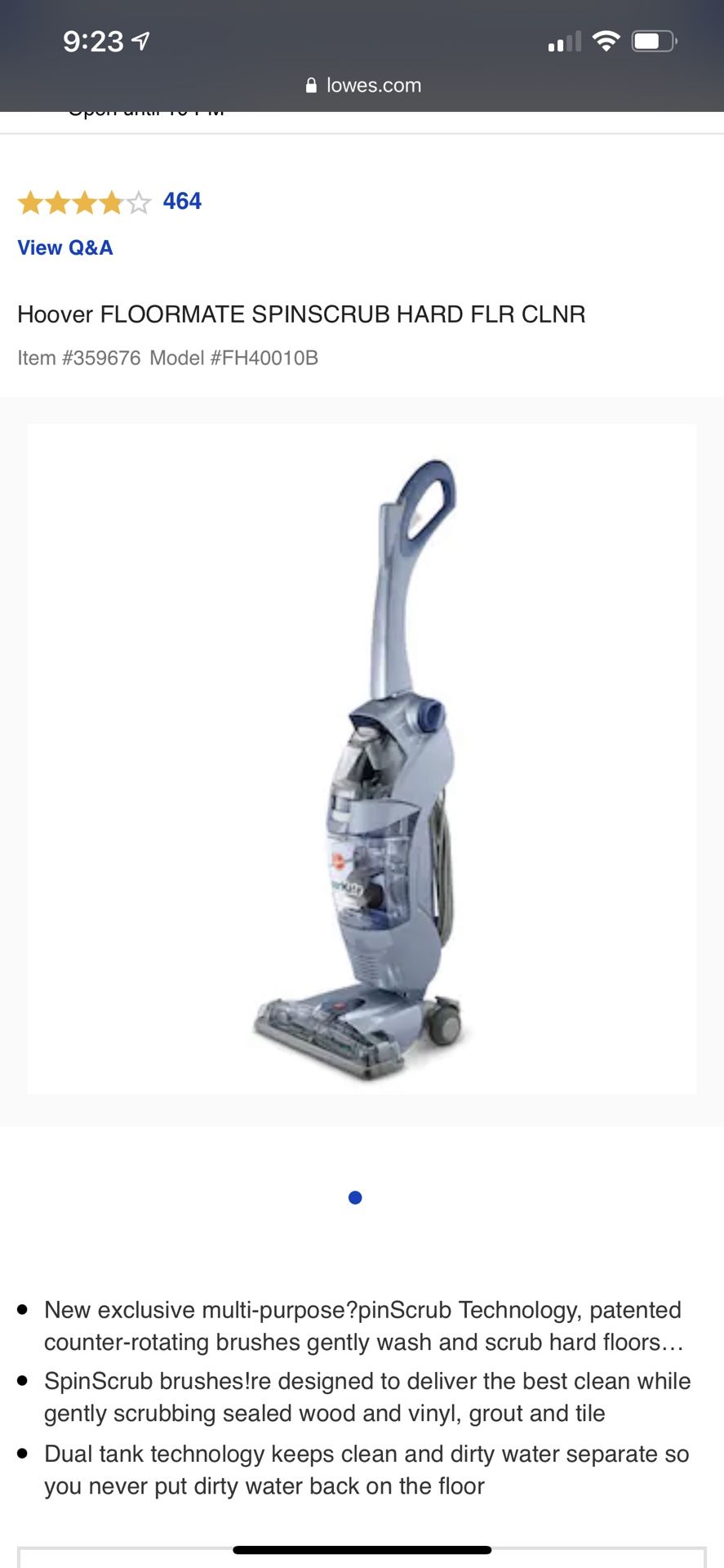 Floor Washer Scrubber Wet Vac / Dry 