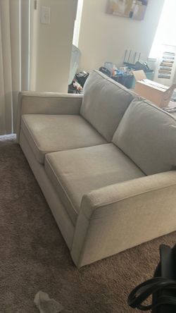 Beige loveseat