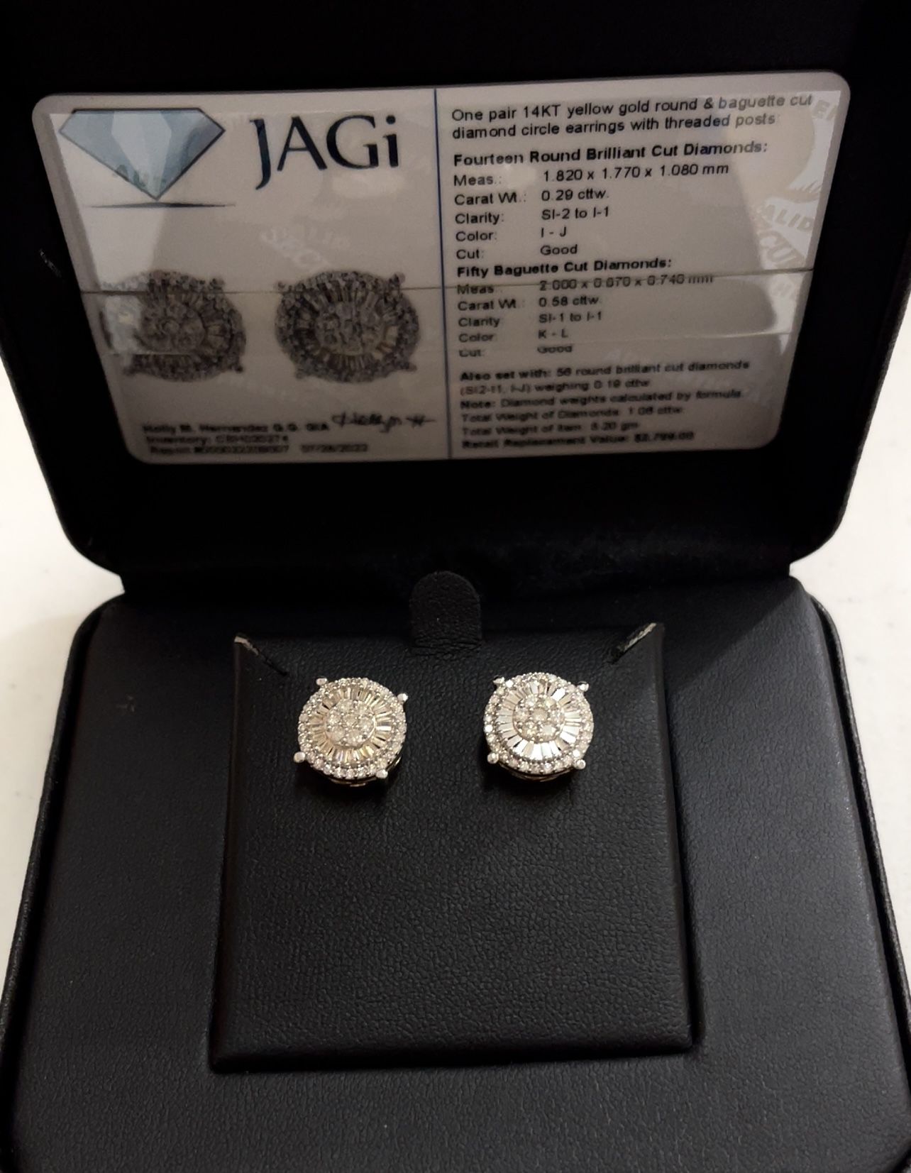 14k Yellow Gold Circle Earrings