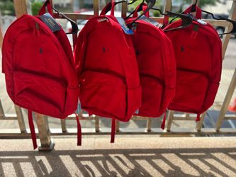 Ralph Lauren Polo Red Bookbag Backpack
