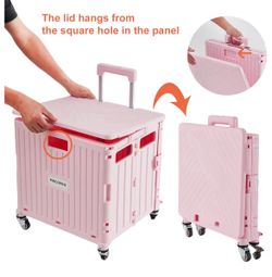 Foldable utility cart Pink