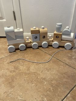 Melissa and Doug Jumbo Wood Stacking Train