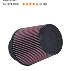 New K & N Cold Air Intake Filter 