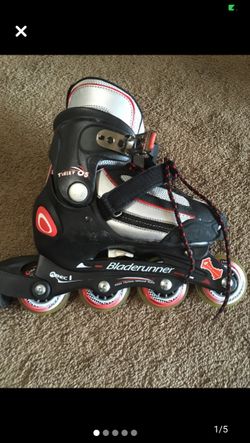 Kids Bladerunner 125 Inline Skates-Adjustable Size Youth 1,2,3,+4-Twist