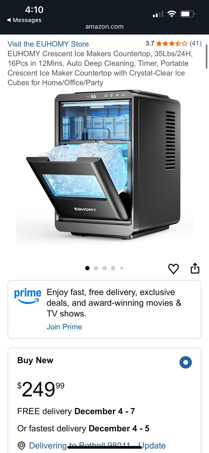 Counter Top Ice Maker