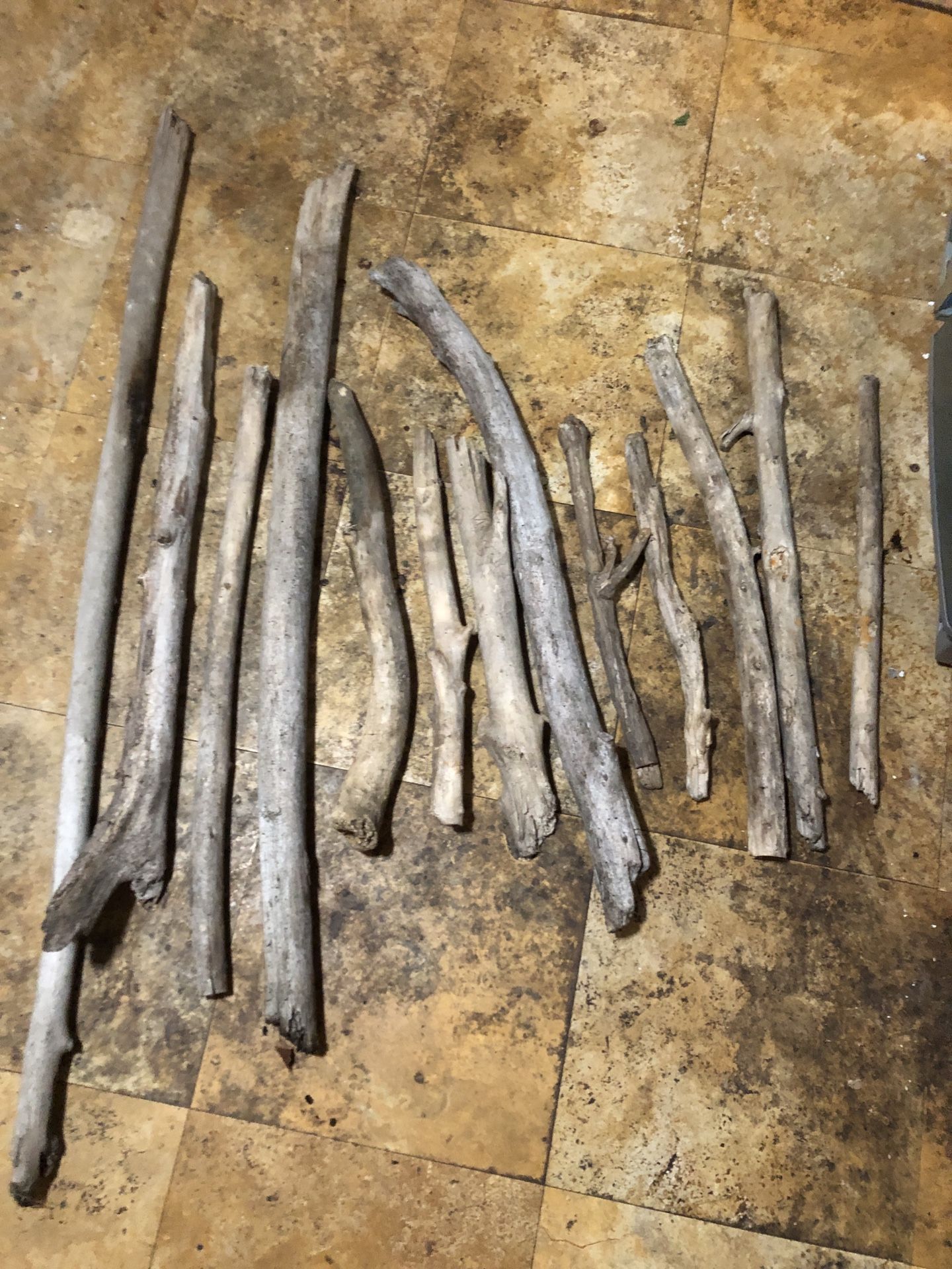 Driftwood curtain rods