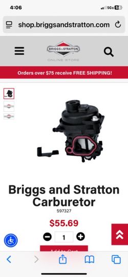 New in boxes Briggs Stratton lawn mower carburetors
