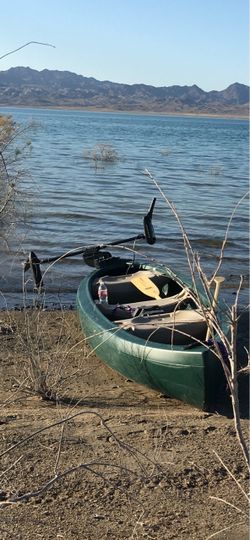 Wasatch 130 Canoe with Trolling Motor