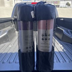 NEW PINK Yoga Mat Extra Thick 1/3'' Non Slip Yoga Mats, Eco Friendly TPE Fitness Exercise Mat w/Carrying Sling & Storage Bag