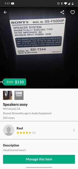Sony speakers