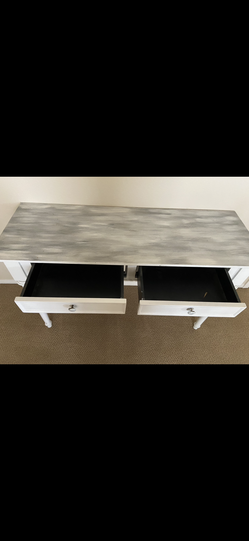 Shabby chic entry table solid wood