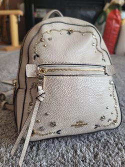 Backpack Coach Stardust Crystal Rhinestone Purse Crossbody leather