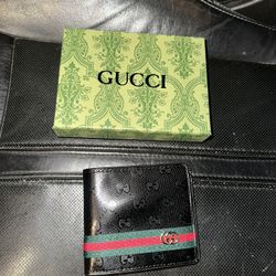 Black/red Double G Wallet