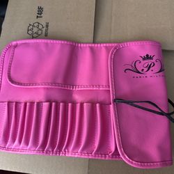 Pink Paris Hilton Makeup Brush Holder