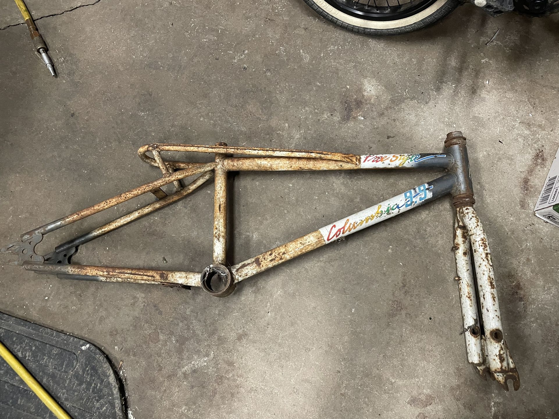 Columbia 9.9 Freestyle BMX Bike Frame RUSTY SEE PICS