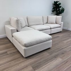 New Beige Cloud Couch Sectional Sofa