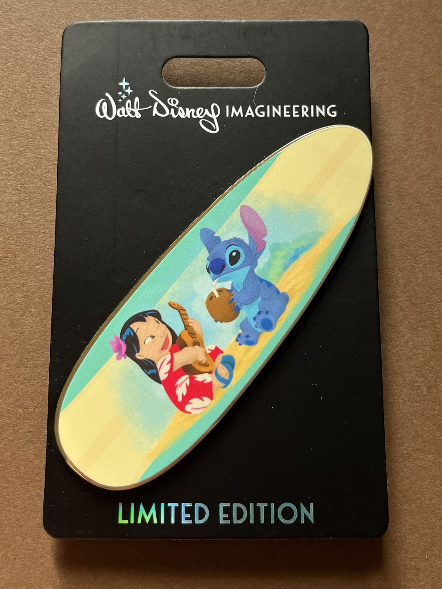 WDI Lilo and Stitch Surfboard Ukulele 20 Anniv Disney Pin CM