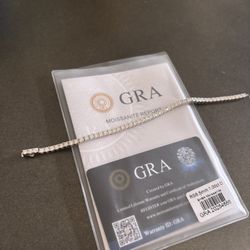 Vvs Mossanite 925silver Tennis Bracelet 
