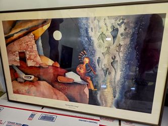 "Kokopelli's Song" Framed Art Print by Kathy Cooney