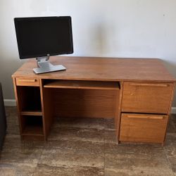 Wood Computer Desk For Cheap!