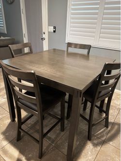 Gray Kitchen table