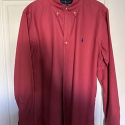Ralph Lauren M Size Shirt Red