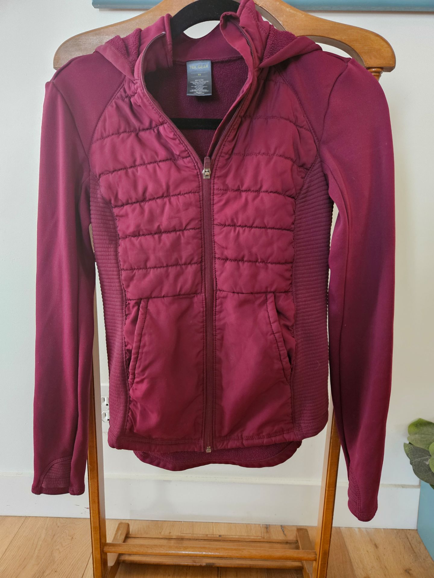 Jacket womans burgondy.