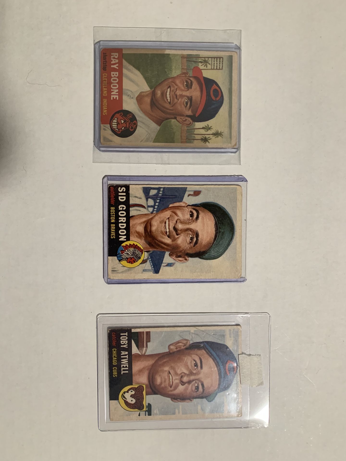 3 1953 Baseball Cards