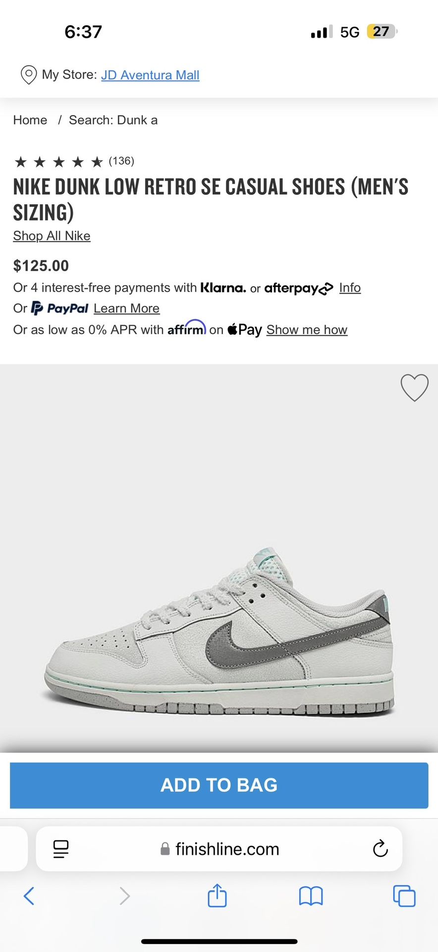 8 1/2 MANS DUNK LOW RETRO SE
