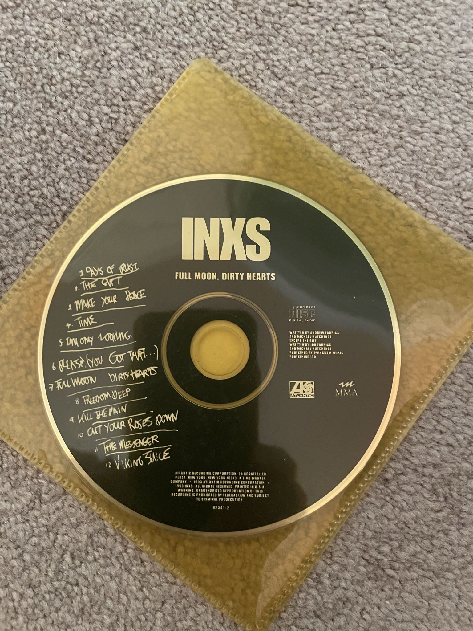 INXS full moon, dirty hearts cd