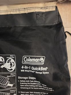 Coleman Twin QuickBed Air Mattress with Wrap 'N' Roll Storage - Flocked Top