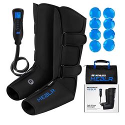 REATHLETE HEALR Adjustable Hot and Cold Therapy Massager Circulation Compression Improvement and Pain Relief for Leg, Calf, and Foot