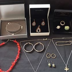 Sterling 925 Jewelry Rings. Necklace And Bracelet $200