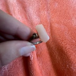 Women’s Pink Orange Stone Ring 