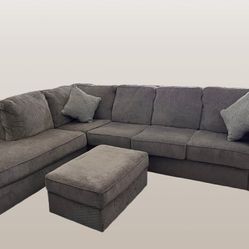 Ashley Sleeper Sectional With Ottoman
