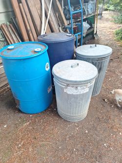3 water barels and 2 geain barels
