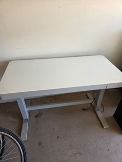 Standing desk electric glass top