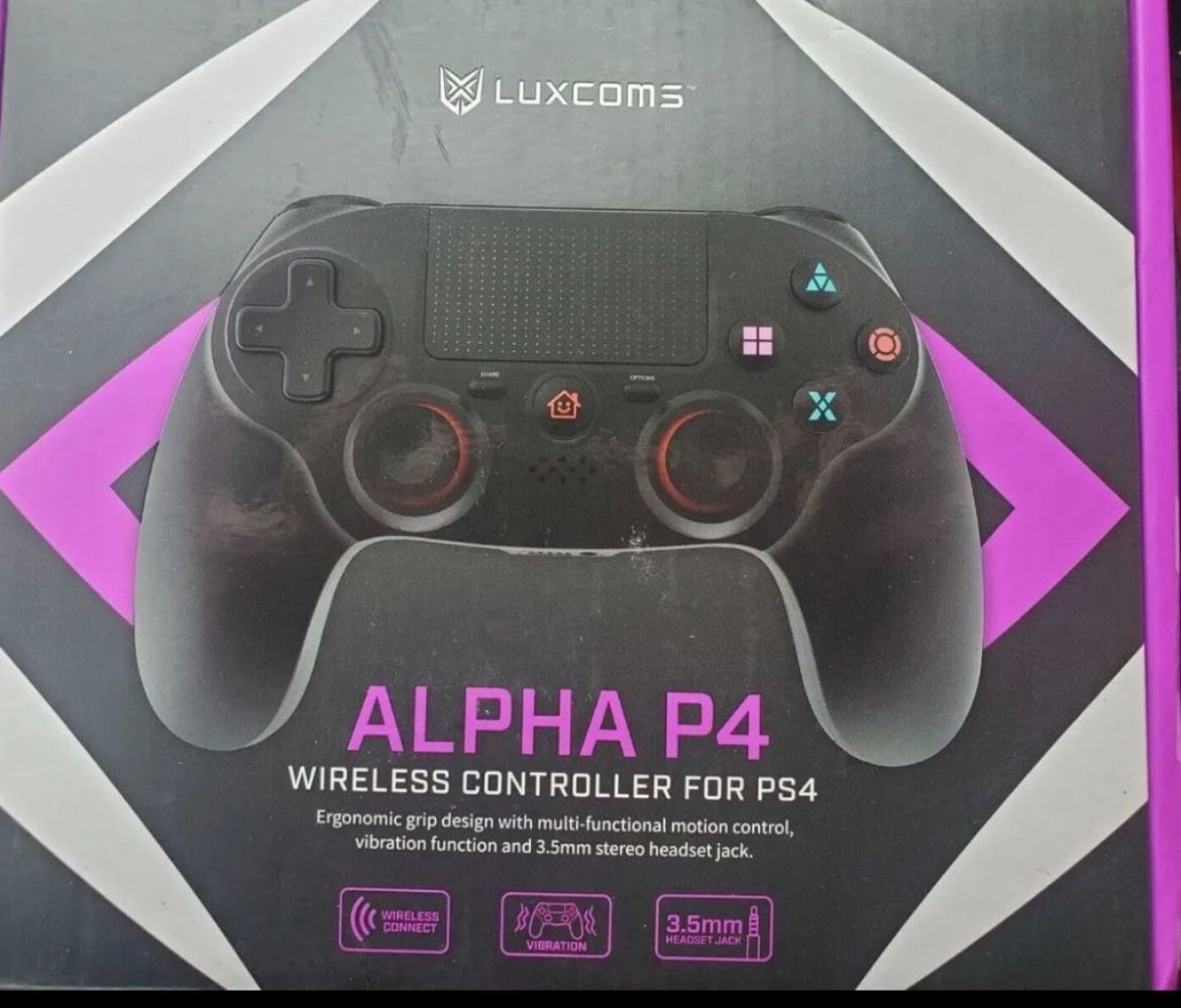 Luxcoms Alpha P4 Wireless Controller For Ps4 (Black)