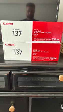 Cannon Toner Ink - 2 Cartridge 137  Boxes Sealed Brand New