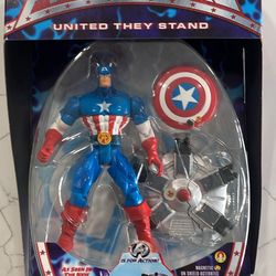1999 ToyBiz Marvel Captain America Avengers United They Stand Figure New
