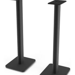 Kanto SP26PL Black Metal Speaker Stands (26 inches) - Universal Fit, Hidden Cables,